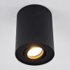 Quimper Plafondlamp Zwart, 1-licht