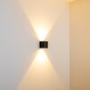 Orsa Buiten muurverlichting LED Zwart, 2-lichts