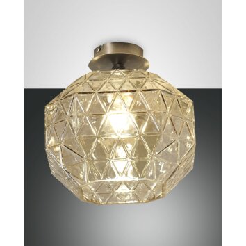 Fabas Luce Wai Plafondlamp Nikkel glanzend, 1-licht