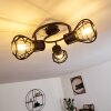 Gainesville Plafondlamp Zwart, 3-lichts