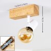 Barbengo Plafondlamp Hout licht, 1-licht