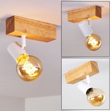 Barbengo Plafondlamp Hout licht, 1-licht