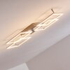 Veyrier Plafondlamp LED Staal geborsteld, 4-lichts