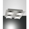 Fabas Luce Desus Plafondlamp LED Nikkel mat, 4-lichts