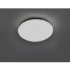 Leuchten-Direkt SKYLER Plafondlamp LED Staal geborsteld, Wit, 1-licht, Afstandsbediening, Kleurwisselaar