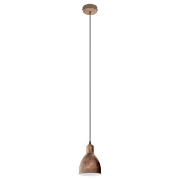 Eglo PRIDDY 1 Hanglamp Donkerbruin, Koperkleurig, 1-licht