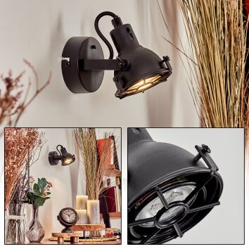 Jonsered Wandlamp LED Zwart, 1-licht