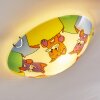 Pizzy Katze Plafondlamp Chroom, Wit, 2-lichts
