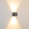 Orsa Buiten muurverlichting LED Grijs, 2-lichts