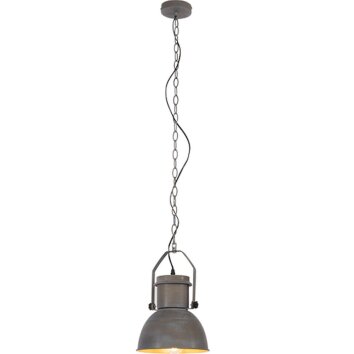 Brilliant Salford Hanglamp Grijs, 1-licht