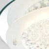Brilliant Jolene Plafondlamp Chroom, 1-licht, Afstandsbediening
