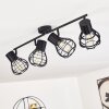 Gainesville Plafondlamp Zwart, 4-lichts