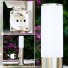 Caserta Staande lamp, Pad licht Roestvrijstalen kleur, Wit, 1-licht