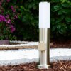 Caserta Staande lamp, Pad licht Roestvrijstalen kleur, Wit, 1-licht