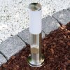 Caserta Staande lamp, Pad licht Roestvrijstalen kleur, Wit, 1-licht