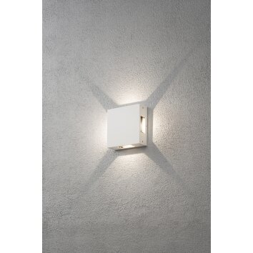 Konstsmide Cremona Muurlamp LED Wit, 4-lichts