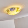 Pizzy Zoo Plafondlamp Chroom, Wit, 2-lichts