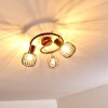 Cancun Plafondlamp Bruin, 3-lichts