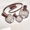 Cancun Plafondlamp Bruin, 3-lichts