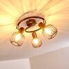 Cancun Plafondlamp Bruin, 3-lichts