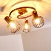 Cancun Plafondlamp Bruin, 3-lichts