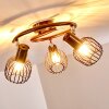 Cancun Plafondlamp Bruin, 3-lichts