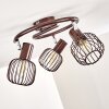 Cancun Plafondlamp Bruin, 3-lichts
