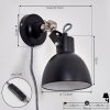 Tilton Wandlamp Nikkel mat, Zwart, 1-licht