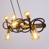 Hovslund Hanglamp Zwart-Goud, 6-lichts