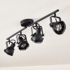 Jonsered Plafondlamp LED Zwart, 4-lichts