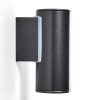 Brachy Buiten muurverlichting LED Zwart, 2-lichts