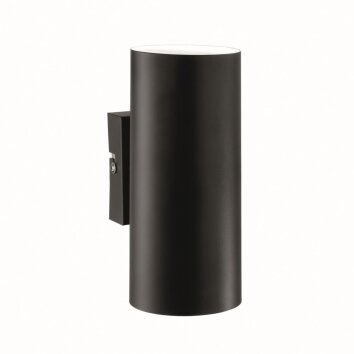 Ideallux HOT Muurlamp Zwart, 2-lichts