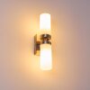 Sundborn Wandlamp Staal geborsteld, 2-lichts