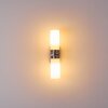 Sundborn Wandlamp Staal geborsteld, 2-lichts