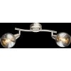 Globo ROMAN Plafond straler LED Nikkel mat, 2-lichts