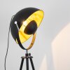 Maloy Staande lamp Chroom, Zwart, 1-licht