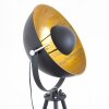 Maloy Staande lamp Chroom, Zwart, 1-licht