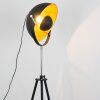 Maloy Staande lamp Chroom, Zwart, 1-licht