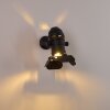 Lichinga Wandlamp Zwart, 1-licht