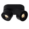 Lucide YUMIKO Plafond spot LED Zwart, 2-lichts