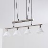 Bamenda Hanglamp Nikkel mat, 4-lichts