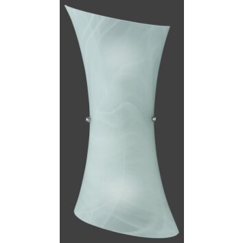 Trio VITA Muurlamp Aluminium, 2-lichts