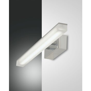 Fabas Luce Saura Muurlamp LED Chroom, 1-licht