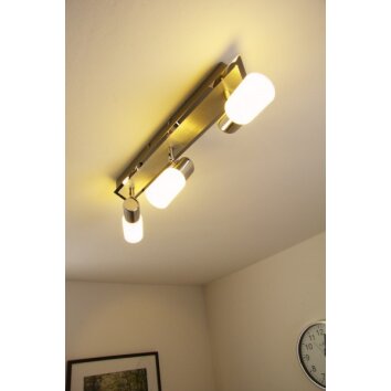 Trio CLAPTON Plafondlamp LED Aluminium, Chroom, roestvrij staal, 3-lichts