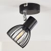 Bolderslev Plafondlamp Chroom, Zwart, 1-licht
