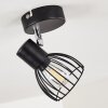 Bolderslev Plafondlamp Chroom, Zwart, 1-licht