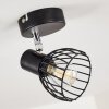 Bolderslev Plafondlamp Chroom, Zwart, 1-licht