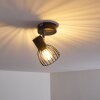 Bolderslev Plafondlamp Chroom, Zwart, 1-licht