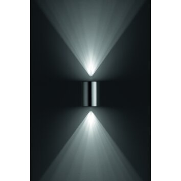 Philips Buxus Buiten muurverlichting LED roestvrij staal, 2-lichts