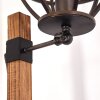 Haervej Staande lamp Hout donker, Zwart, 1-licht